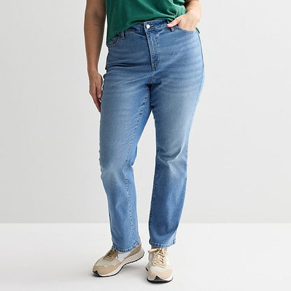  Plus Size Sonoma Goods For Life® Mid-Rise Bootcut Jeans