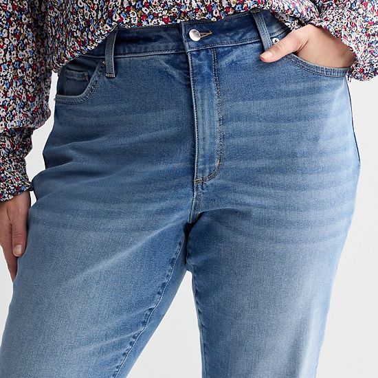  Plus Size Sonoma Goods For Life® Curvy Mid-Rise Bootcut Jeans