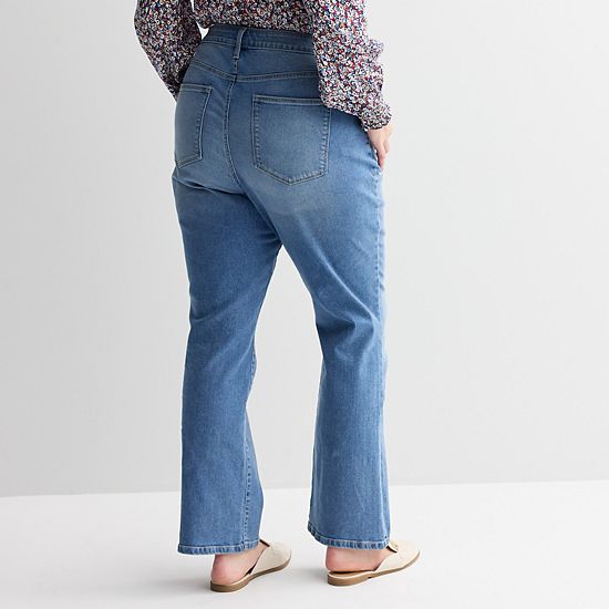  Plus Size Sonoma Goods For Life® Curvy Mid-Rise Bootcut Jeans