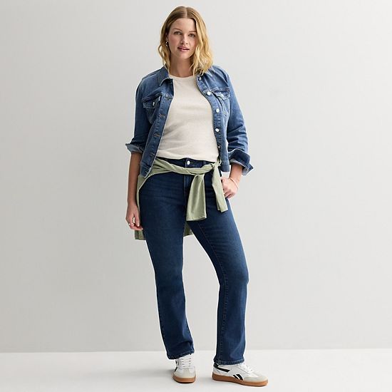  Women's Sonoma Goods For Life® Curvy Mid Rise Bootcut Jeans