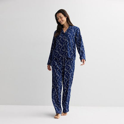  Women's Sonoma Goods For Life® 2-pc. Flannel Notch Pajama Top & Pajama Bottoms Set