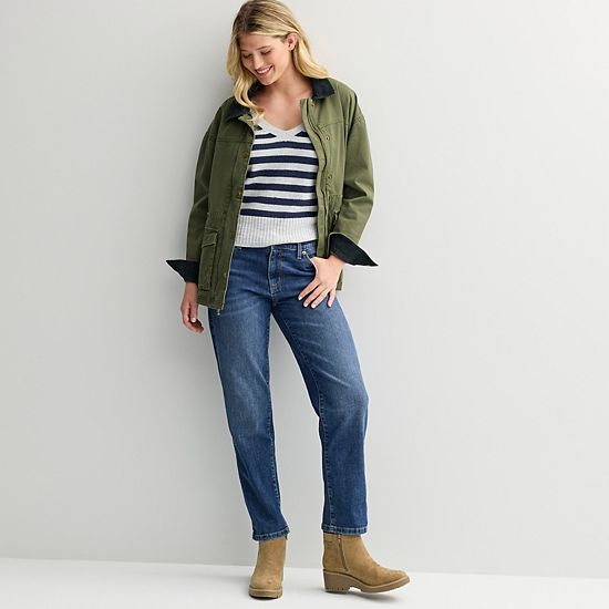  Women's Sonoma Goods For Life® Mid-Rise Relaxed Boyfriend Jeans