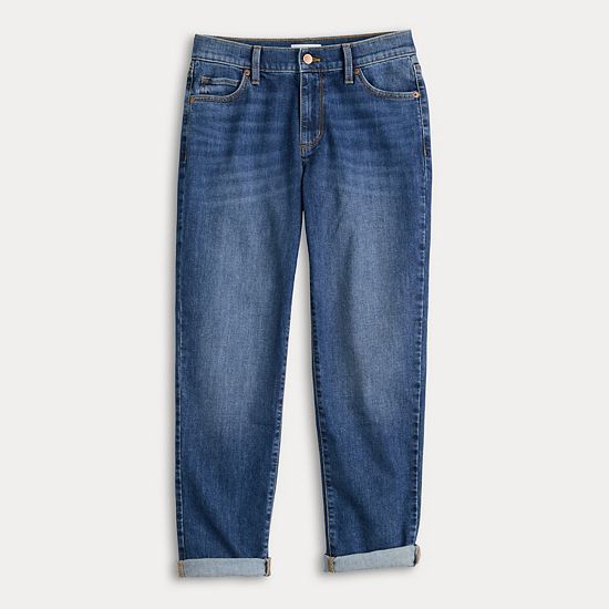  Women's Sonoma Goods For Life® Mid-Rise Relaxed Boyfriend Jeans