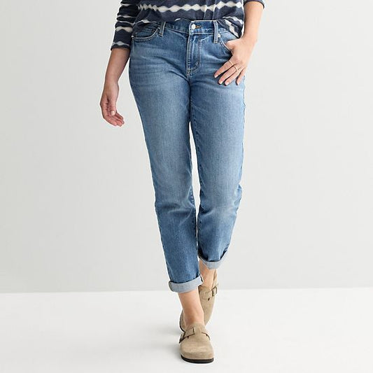  Women's Sonoma Goods For Life® Mid-Rise Relaxed Boyfriend Jeans