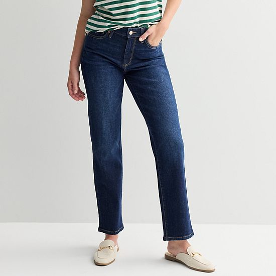  Petite Sonoma Goods For Life® High-Rise Straight Jeans