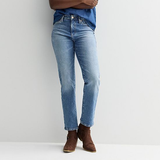 Petite Sonoma Goods For Life® High-Rise Straight Jeans