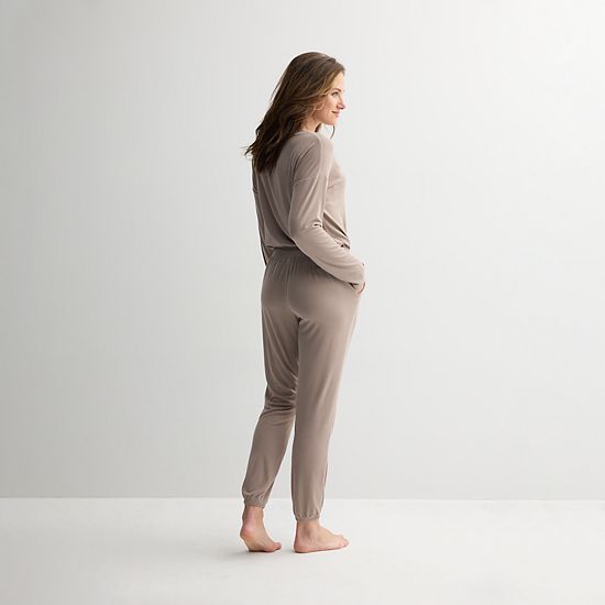  Women's Sonoma Goods For Life® Ribbed Cuffed Pajama Pants