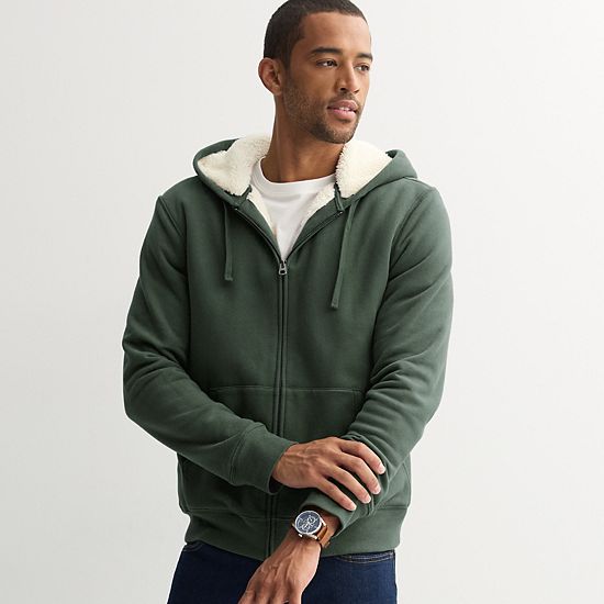 Men's Sonoma Goods For Life® High-Pile Fleece Full Zip Hoodie