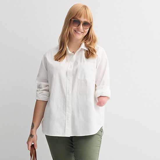  Women's Sonoma Goods For Life® Adaptive Everyday Button-Up Shirt