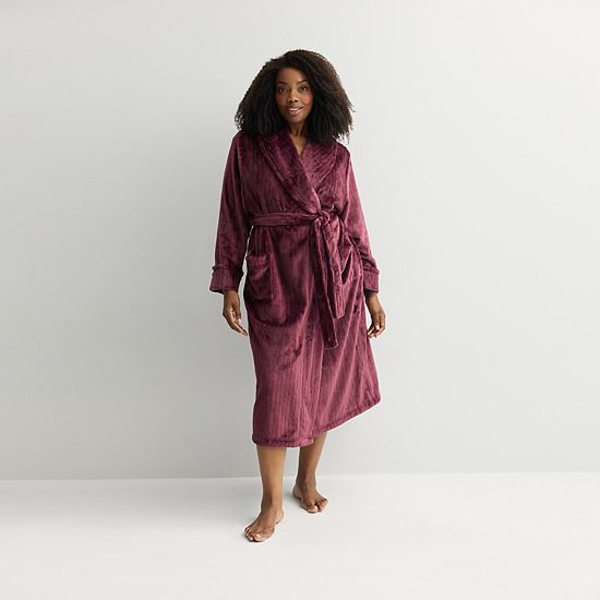  Plus Size Sonoma Goods For Life® Long Plush Wrap Robe