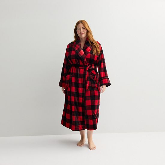  Plus Size Sonoma Goods For Life® Long Plush Wrap Robe