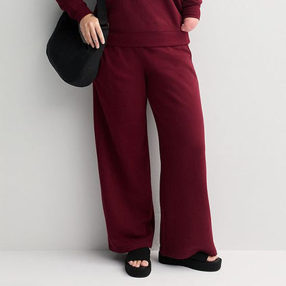  Women's Sonoma Goods For Life® Adaptive Fleece Wide Leg Pants