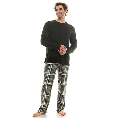  Men's Sonoma Goods For Life® Supersoft Ribbed 2-pc. Pajama Top & Pajama Pant Set