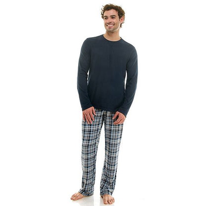  Men's Sonoma Goods For Life® Supersoft Ribbed 2-pc. Pajama Top & Pajama Pant Set