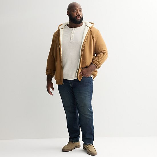  Big & Tall Sonoma Goods For Life® High-Pile Fleece Full-Zip Hoodie