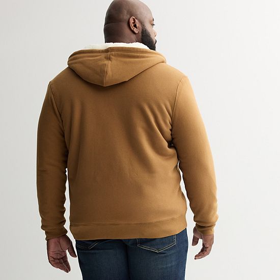  Big & Tall Sonoma Goods For Life® High-Pile Fleece Full-Zip Hoodie