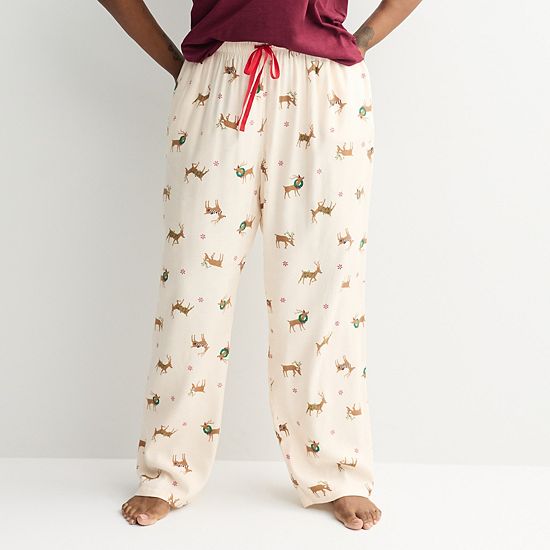  Plus Size Sonoma Goods For Life® Cozy Pajama Pants