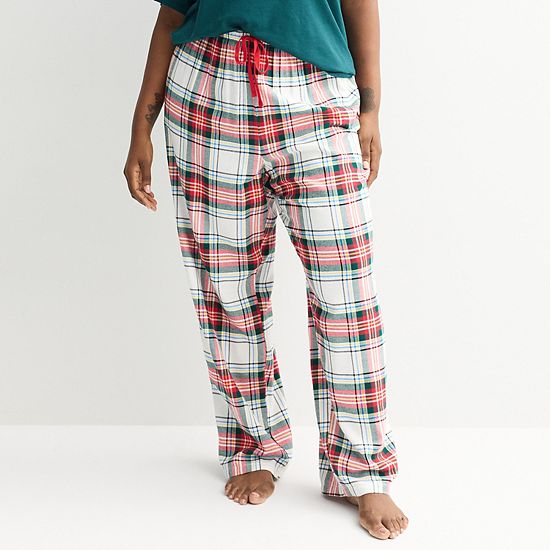  Plus Size Sonoma Goods For Life® Cozy Pajama Pants