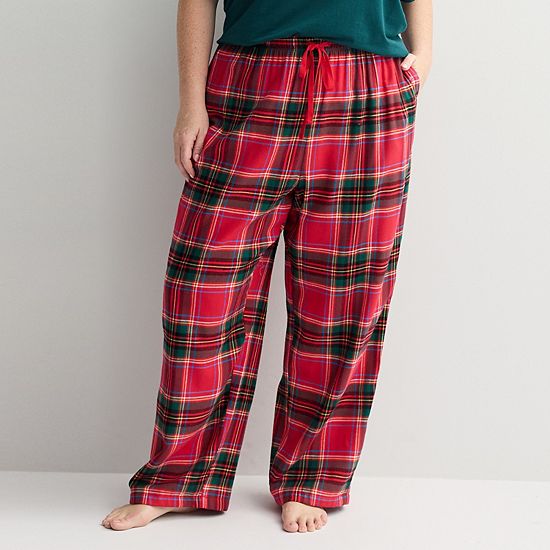  Plus Size Sonoma Goods For Life® Cozy Pajama Pants