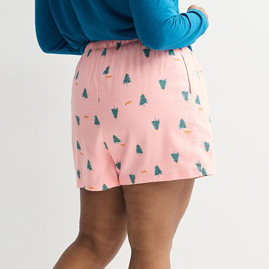  Women's Sonoma Goods For Life® Flannel Pajama Boxer Shorts