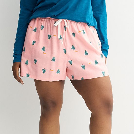  Women's Sonoma Goods For Life® Flannel Pajama Boxer Shorts