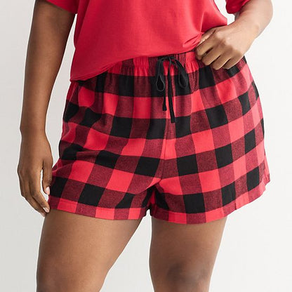  Women's Sonoma Goods For Life® Flannel Pajama Boxer Shorts