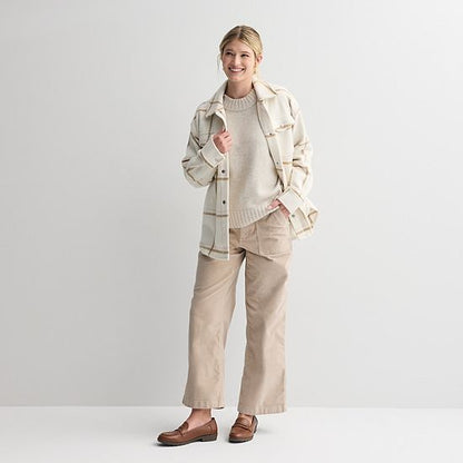  Women's Sonoma Goods For Life® Corduroy Utility Wide Leg Pants