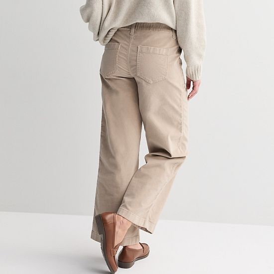  Women's Sonoma Goods For Life® Corduroy Utility Wide Leg Pants