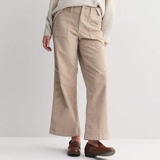  Women's Sonoma Goods For Life® Corduroy Utility Wide Leg Pants