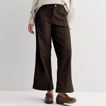  Women's Sonoma Goods For Life® Corduroy Utility Wide Leg Pants