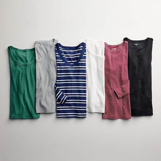  Women's Sonoma Goods For Life® Long Sleeve V-Neck Tee
