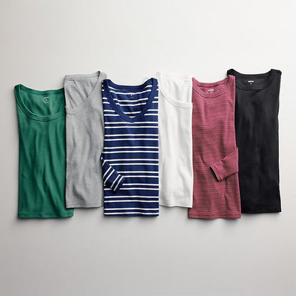  Women's Sonoma Goods For Life® Long Sleeve V-Neck Tee