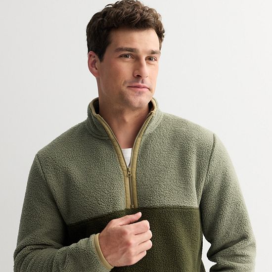  Men's Sonoma Goods For Life® Arctic Fleece Half-Zip Pullover