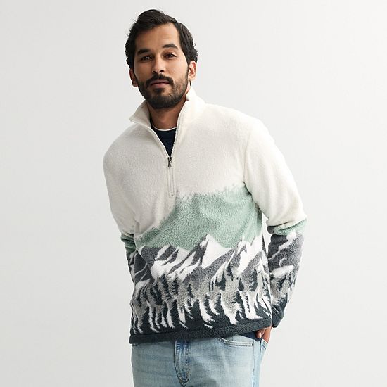  Men's Sonoma Goods For Life® Arctic Fleece Half-Zip Pullover