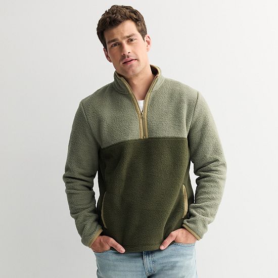  Men's Sonoma Goods For Life® Arctic Fleece Half-Zip Pullover
