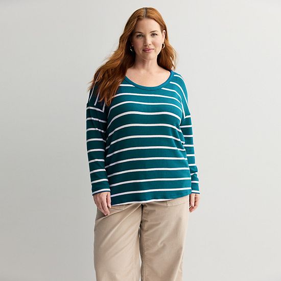  Plus Size Sonoma Goods For Life® Cozy Tunic Tee