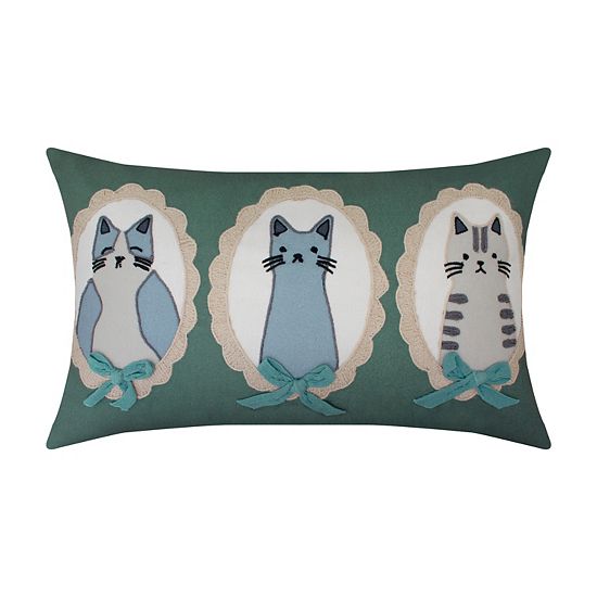  Sonoma Goods For Life® Cat Design Decorative Throw Pillow