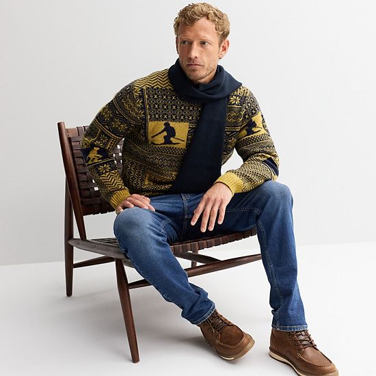  Men's Sonoma Goods For Life® Fairisle Patchwork Crew
