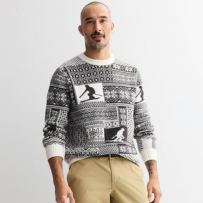 Men's Sonoma Goods For Life® Fairisle Patchwork Crew