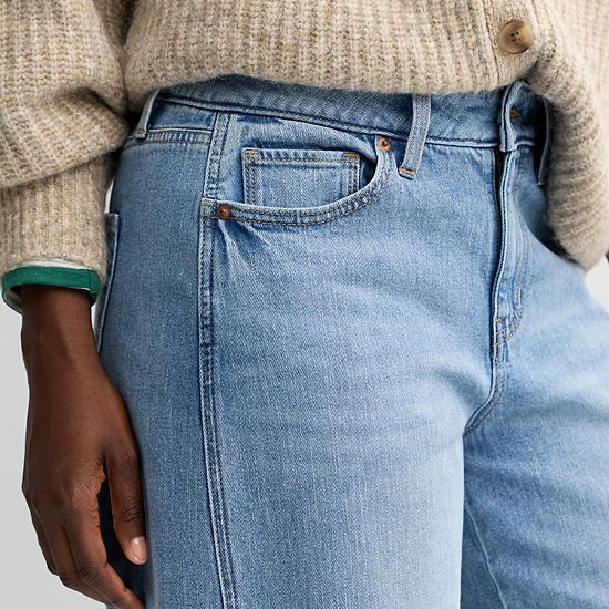  Women's Sonoma Goods For Life® Mid Rise Wide Leg Seamed Jeans