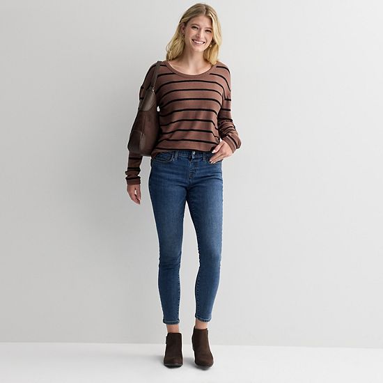  Women's Sonoma Goods For Life® Mid Rise Pull On Skinny Jeans