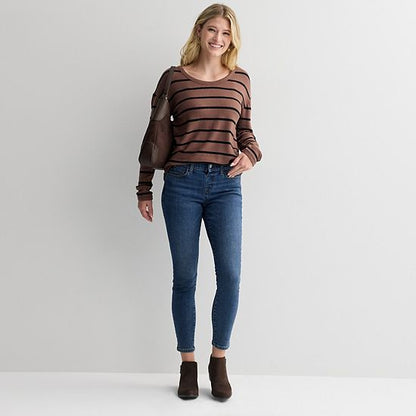  Women's Sonoma Goods For Life® Mid Rise Pull On Skinny Jeans