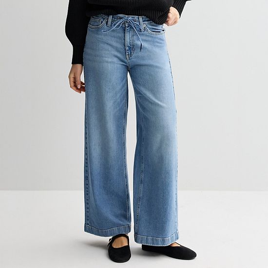  Women's Sonoma Goods For Life® Relaxed Mid Rise Wide Leg Jeans