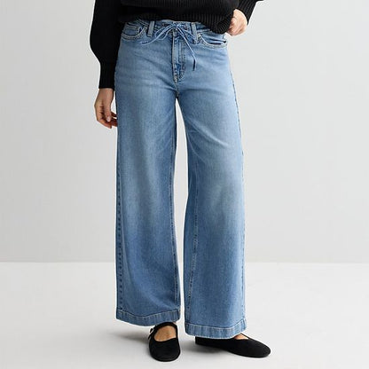  Women's Sonoma Goods For Life® Relaxed Mid Rise Wide Leg Jeans