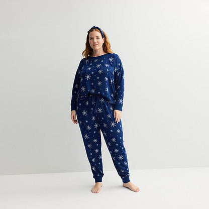  Plus Size Sonoma Goods For Life® 2 Pack Pajama Top & Pajama Bottoms Set