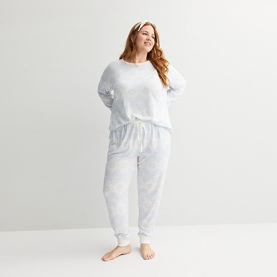  Plus Size Sonoma Goods For Life® 2 Pack Pajama Top & Pajama Bottoms Set
