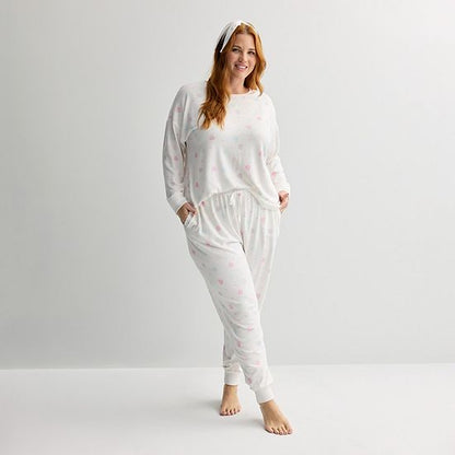  Plus Size Sonoma Goods For Life® 2 Pack Pajama Top & Pajama Bottoms Set