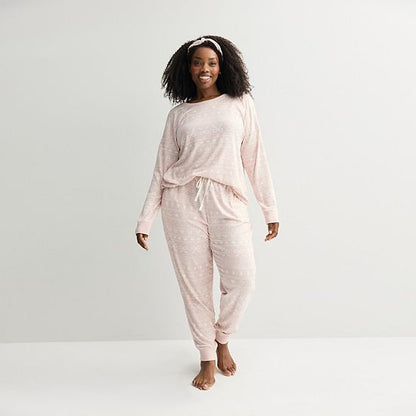  Plus Size Sonoma Goods For Life® 2 Pack Pajama Top & Pajama Bottoms Set