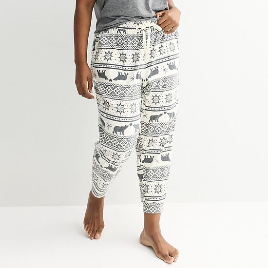  Plus Size Sonoma Goods For Life® Ribbed Cuffed Pajama Pants