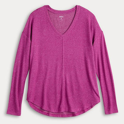  Women's Sonoma Goods For Life® Cozy V-Neck Tunic Tee